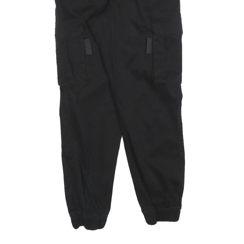 FB SISTER Womens Black Slim Cargo Style Trousers W26 L28 Polyester Blend Zip