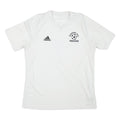 ADIDAS Mens White Pleasant Hill Soccer Graphic T-Shirt L Short Sleeve V-Neck