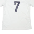 ADIDAS Mens White Pleasant Hill Soccer Graphic T-Shirt L Short Sleeve V-Neck