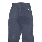 CARHARTT Mens Blue Relaxed Straight Trousers W28 L30 Workwear Zip Closure