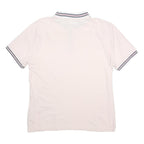 FILA Mens White Half Zip Polo Collar T-Shirt XL Short Sleeve Sport Casual