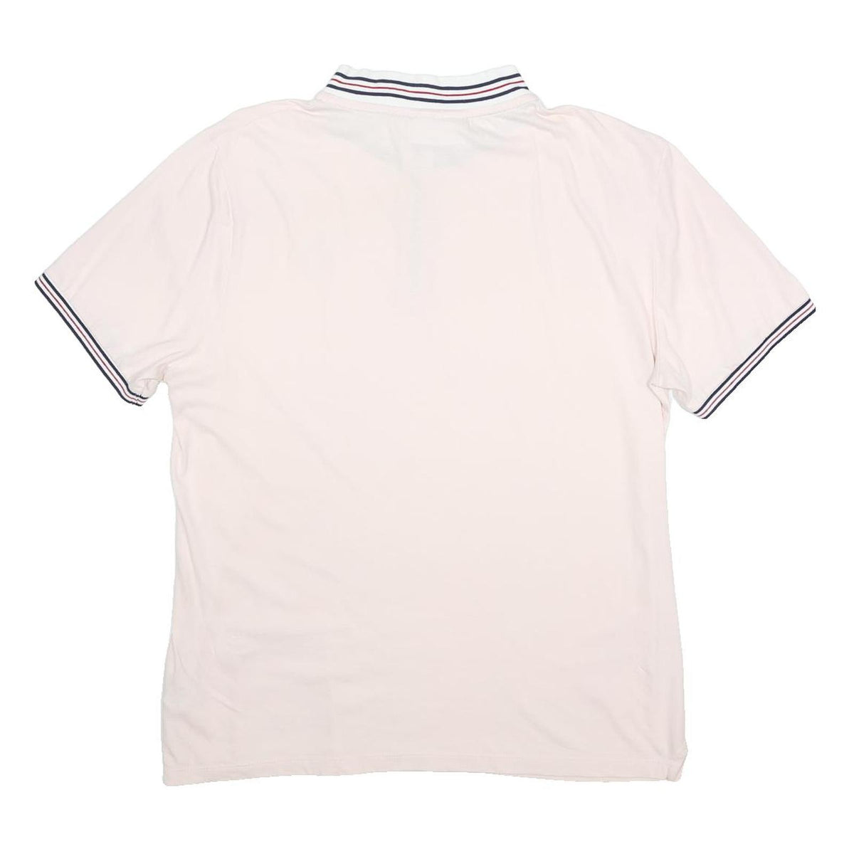 FILA Mens White Half Zip Polo Collar T-Shirt XL Short Sleeve Sport Casual