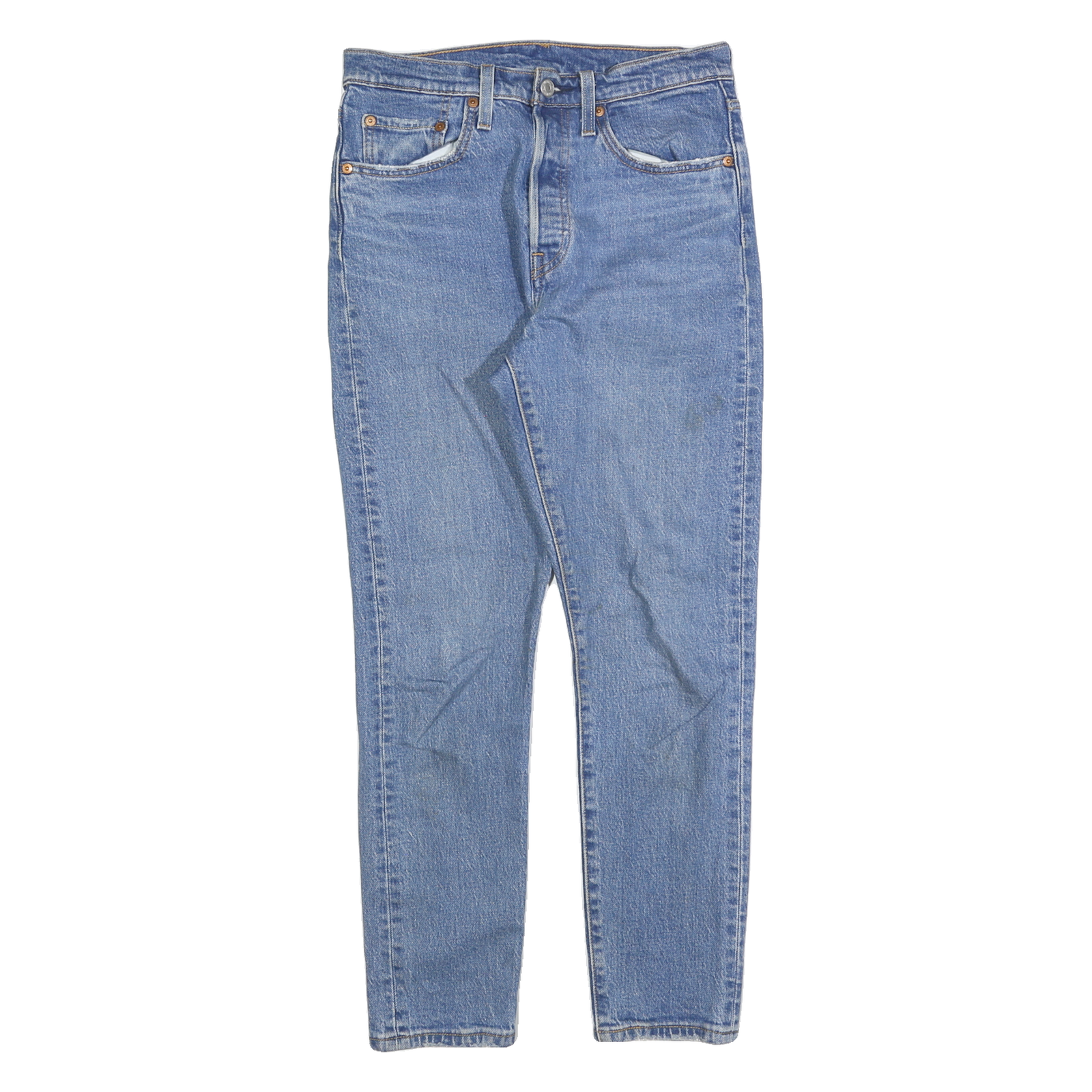 LEVI'S 501S Womens Jeans Blue Regular Skinny Denim Medium W27 L28 Classic Fit