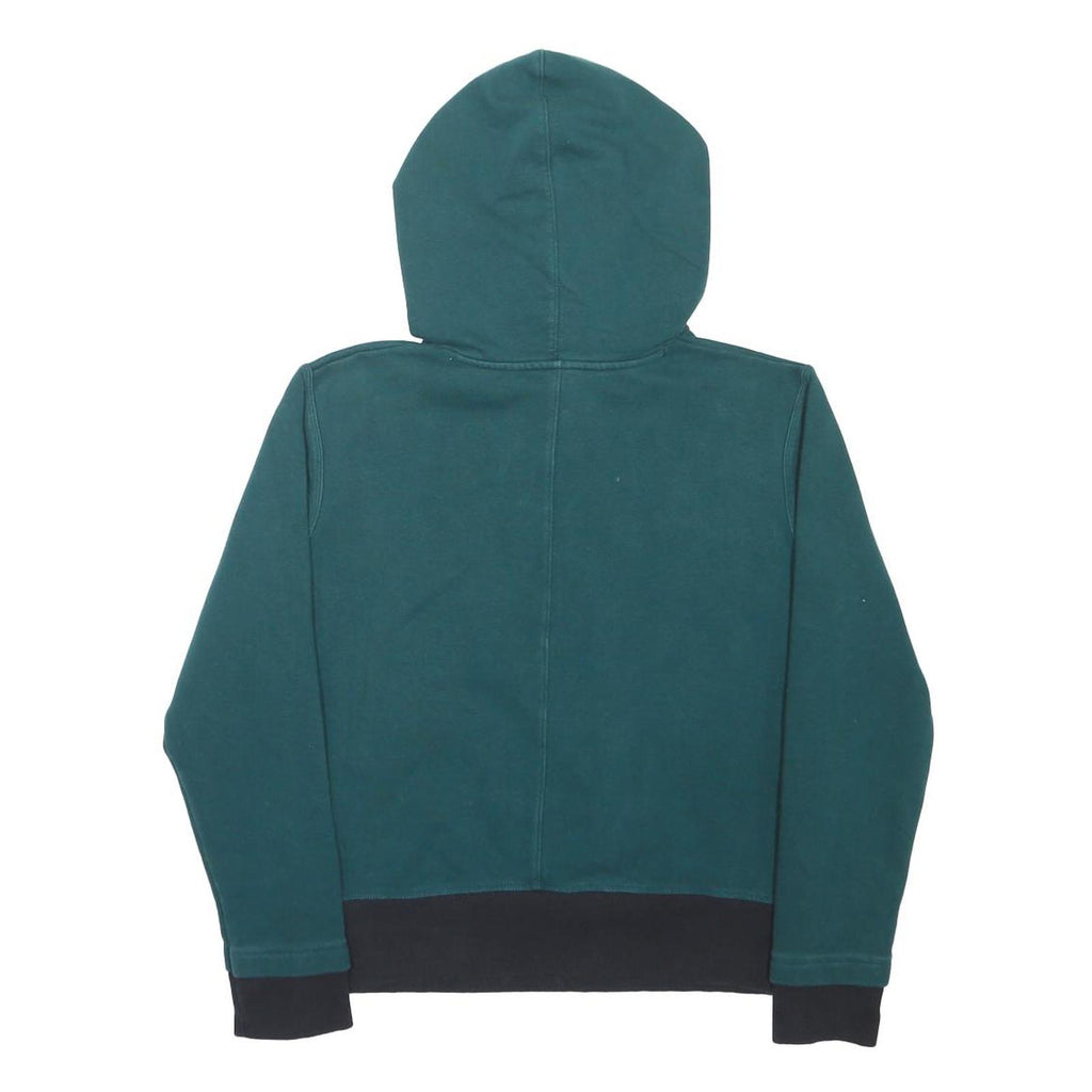 UNDER ARMOUR Mens Green Hoodie S Cotton Blend Pullover Drawstring