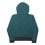 UNDER ARMOUR Mens Green Hoodie S Cotton Blend Pullover Drawstring