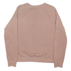 NIKE Womens Beige Sweatshirt Crew Neck L Cotton Blend Casual Pullover