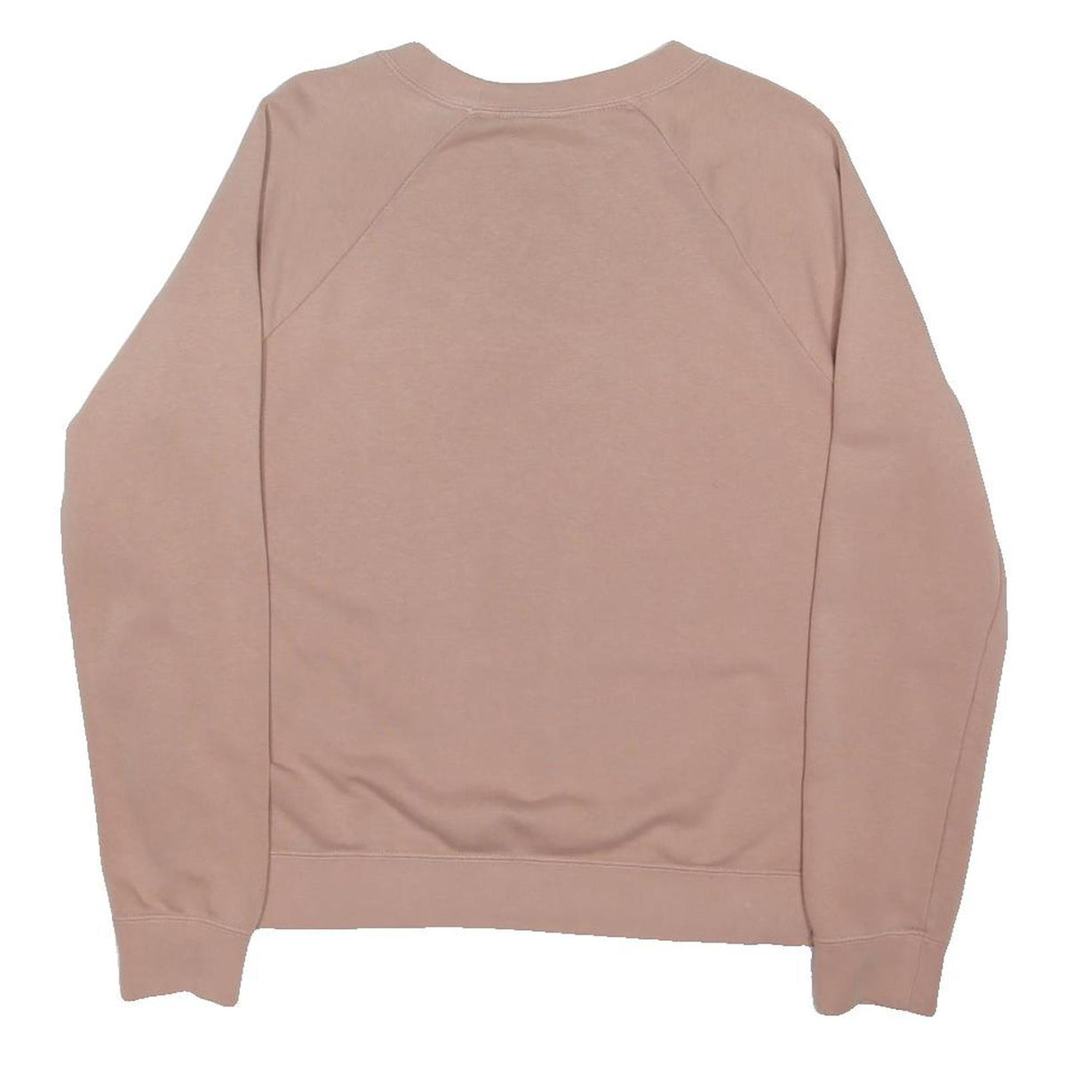 NIKE Womens Beige Sweatshirt Crew Neck L Cotton Blend Casual Pullover