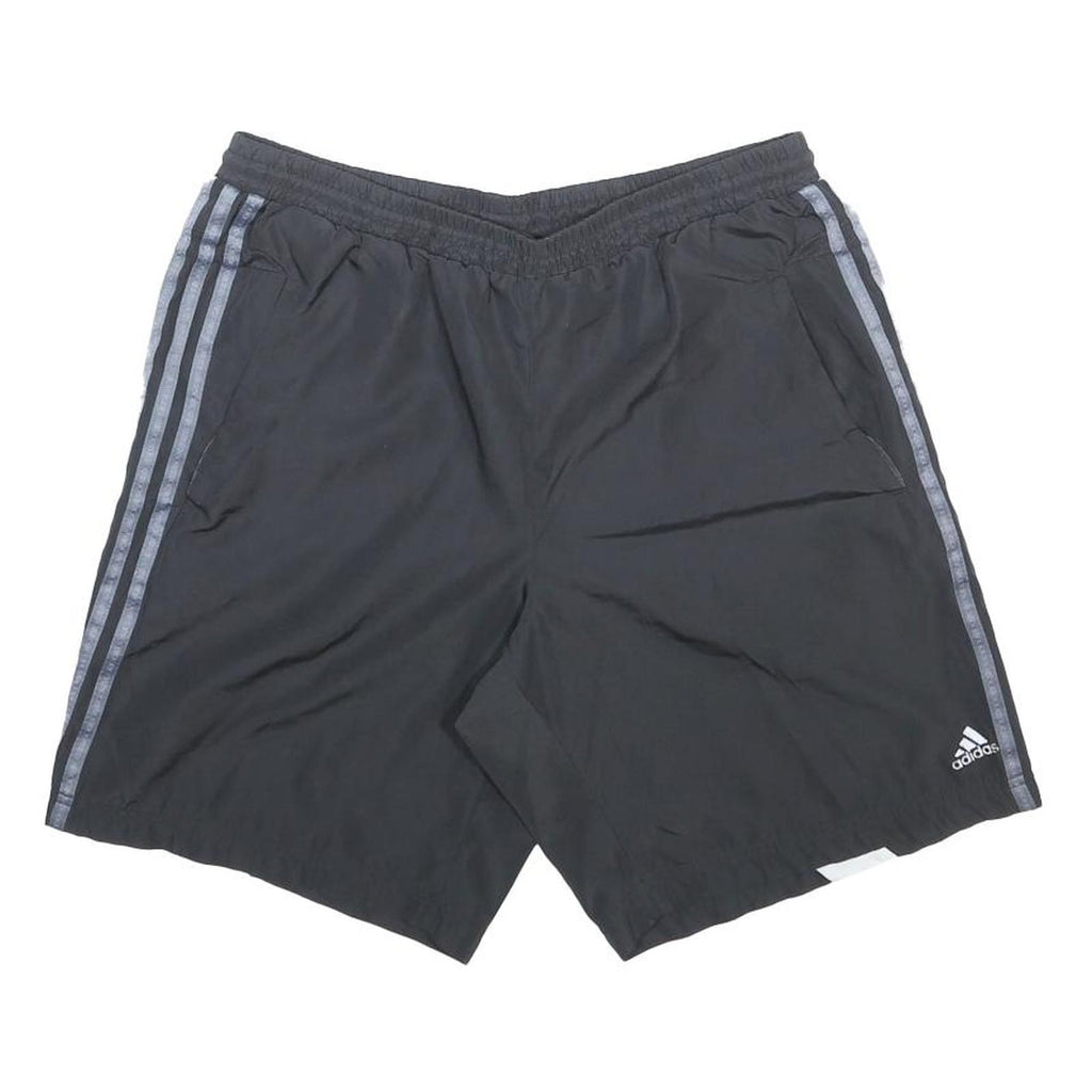 ADIDAS Mens Shorts Black & Grey Sports Casual L W30 Lightweight Quick-Dry