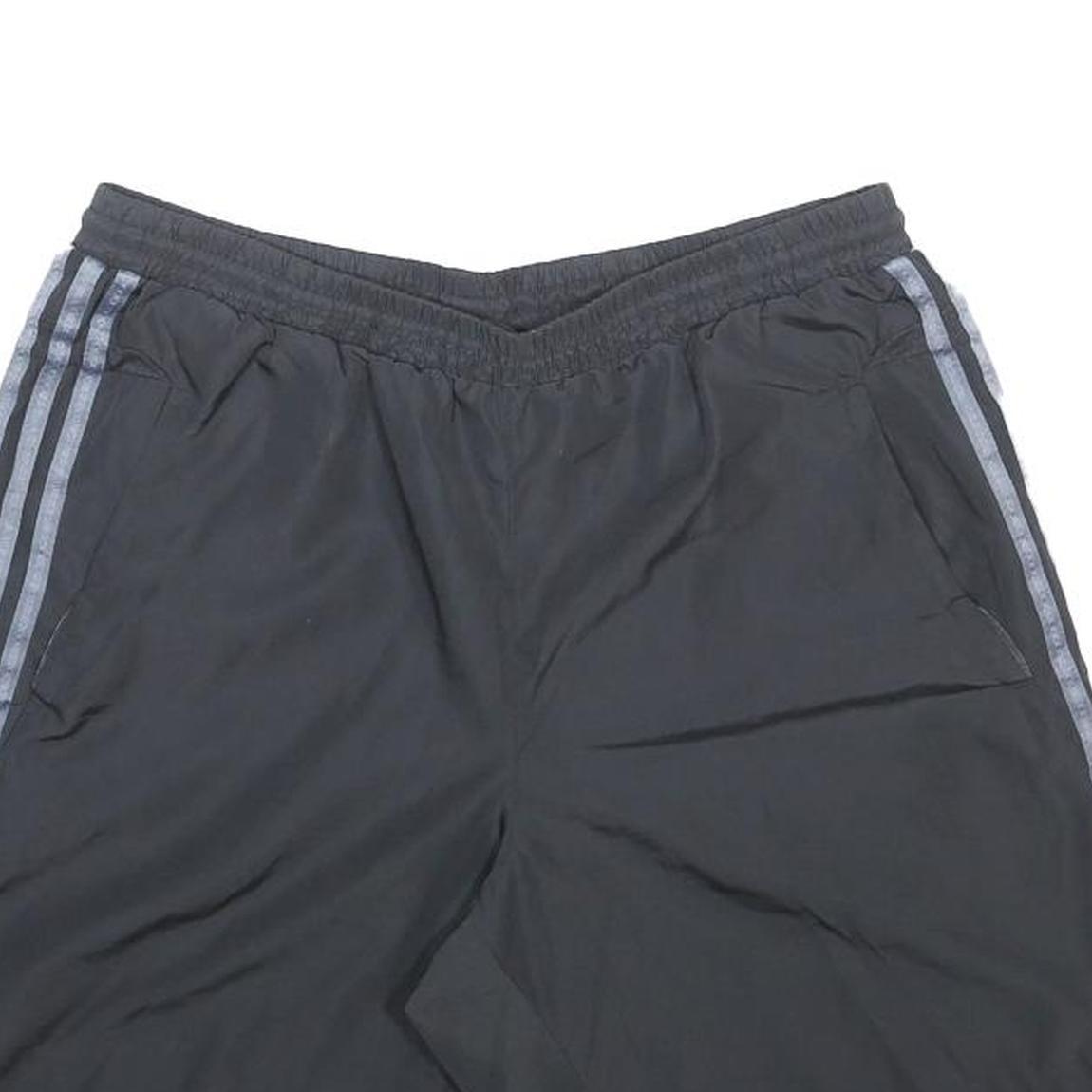 ADIDAS Mens Shorts Black & Grey Sports Casual L W30 Lightweight Quick-Dry