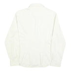 LEVI'S Womens White Shirt M Cotton Blend Button Up Long Sleeve Casual