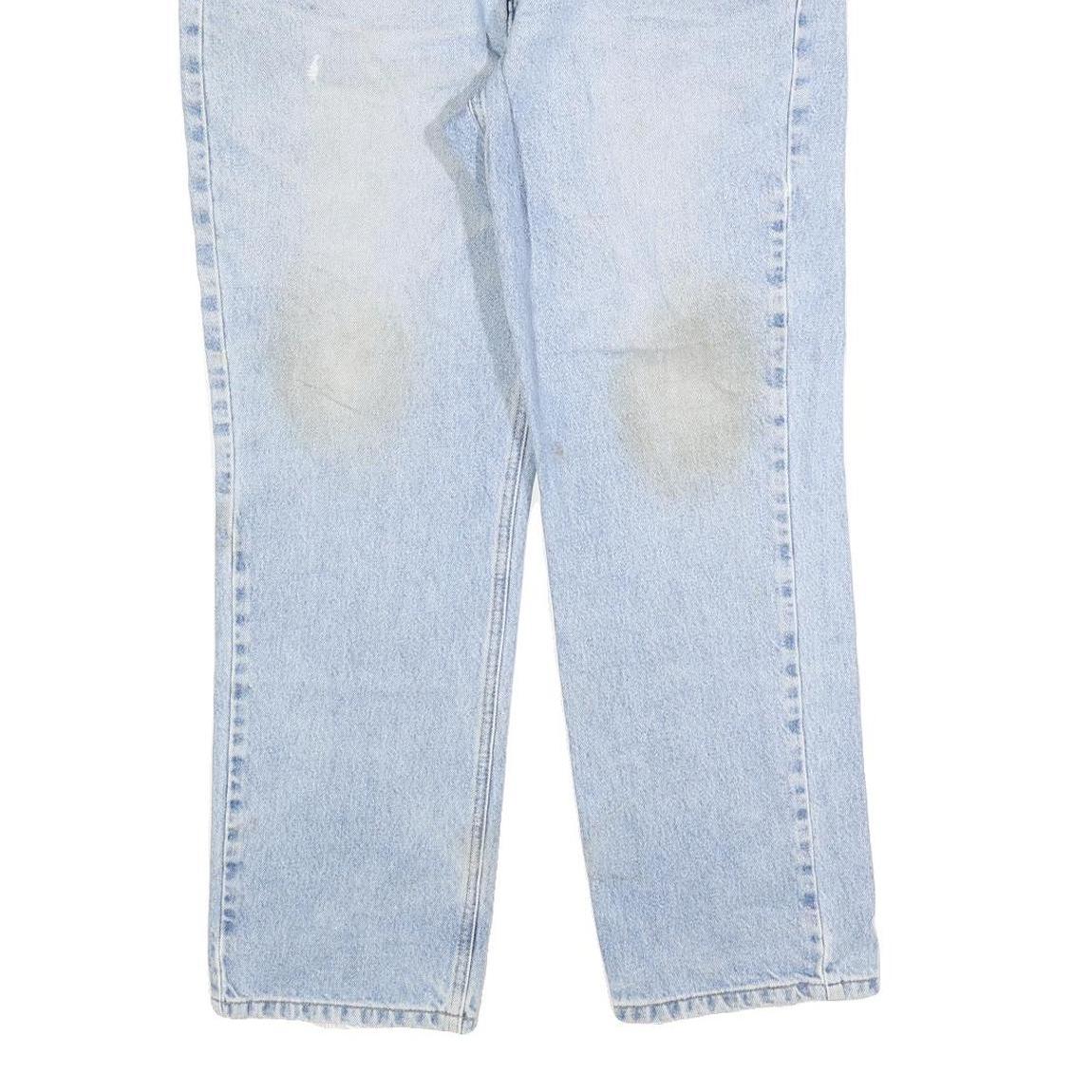 CARHARTT Mens Light Blue Regular Straight Denim Medium W36 L30 Casual Cotton