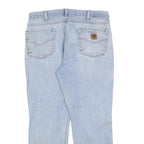 CARHARTT Mens Light Blue Regular Straight Denim Medium W36 L30 Casual Cotton