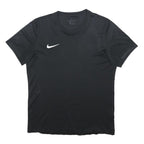 NIKE Mens Black Crew Neck Short Sleeve T-Shirt M Dri-Fit Graphic Sportswear