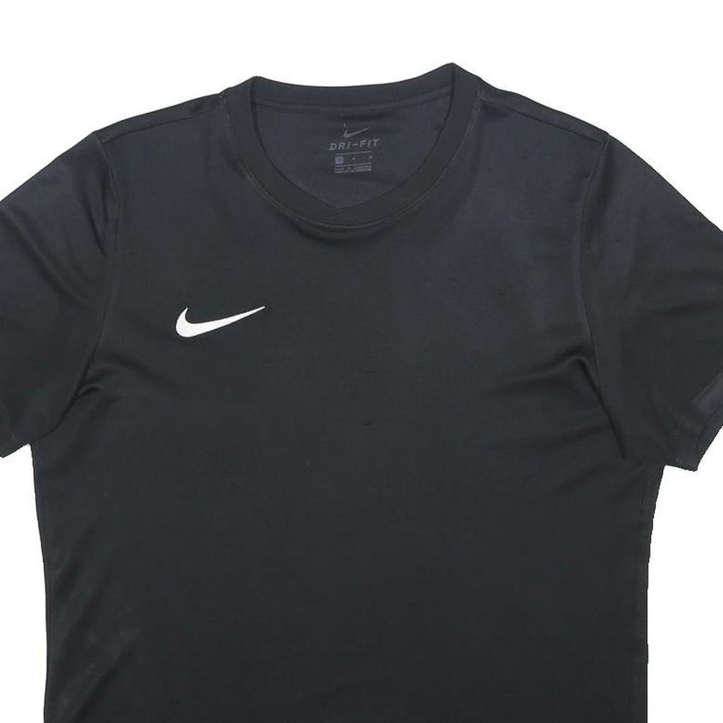 NIKE Mens Black Crew Neck Short Sleeve T-Shirt M Dri-Fit Graphic Sportswear