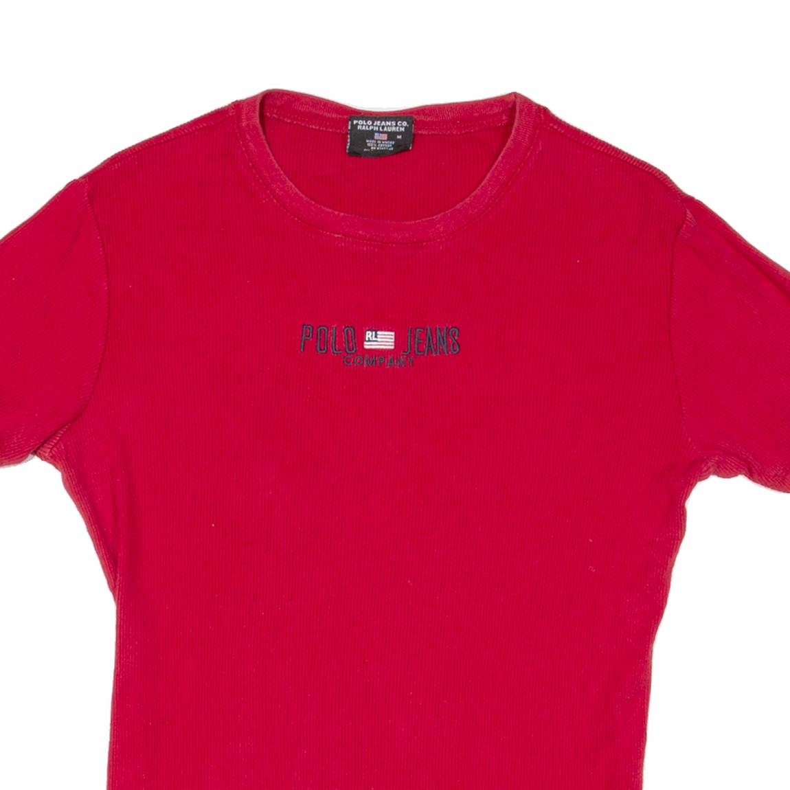 RALPH LAUREN POLO JEANS COMPANY Womens T-Shirt Red M