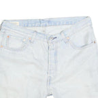 LEVI'S Womens Denim Blue Casual Shorts L W34 Distressed Cut-Off Classic Fit