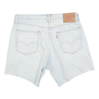 LEVI'S Womens Denim Blue Casual Shorts L W34 Distressed Cut-Off Classic Fit