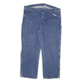 DICKIES Mens Blue Regular Fit Straight Leg Denim Jeans W44 L30 Workwear Zip