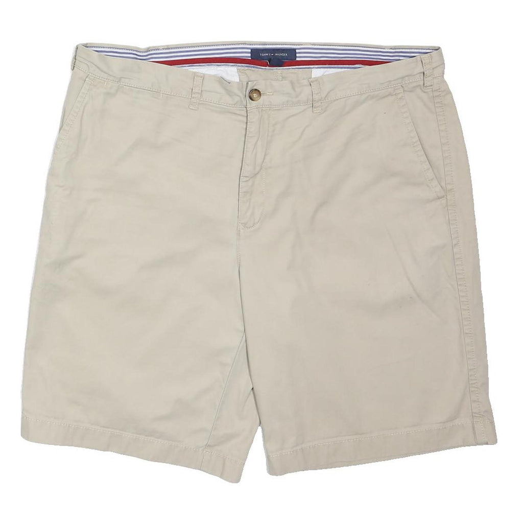TOMMY HILFIGER Mens Shorts Beige Classic XL W40 Cotton Blend Casual