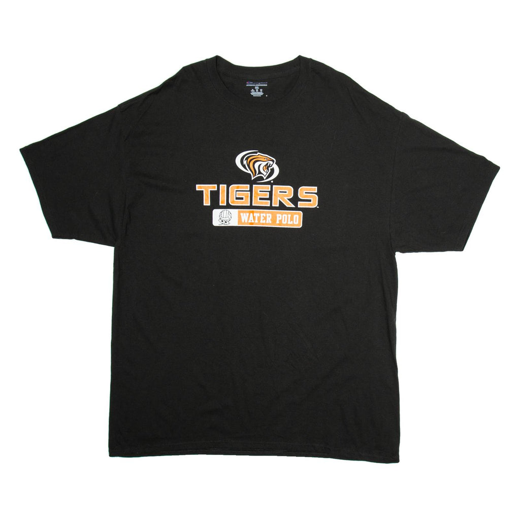 CHAMPION Tigers Water Polo Mens T-Shirt Black USA 2XL