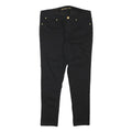 MICHAEL KORS Womens Cotton Blend Black Slim Skinny Trousers W29 L25 Stylish Zip