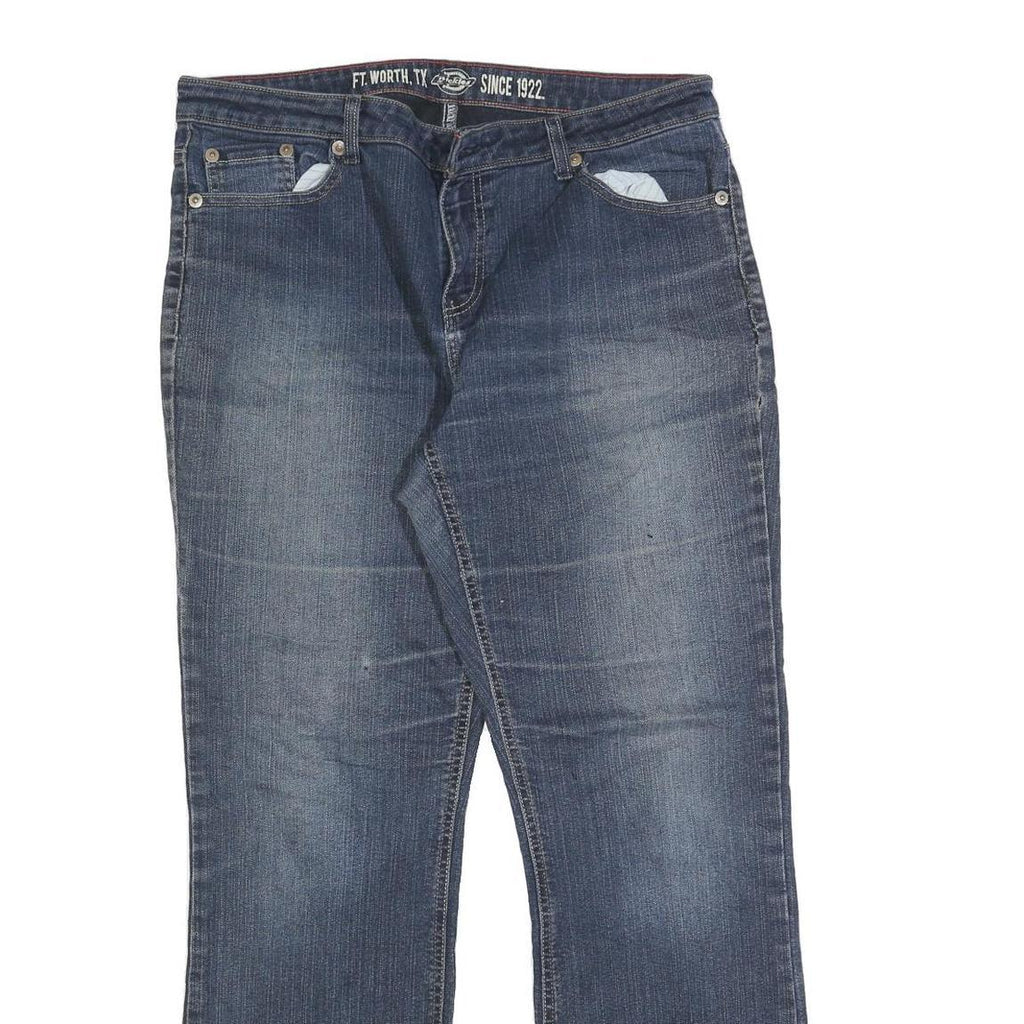 DICKIES Womens Blue Relaxed Straight Denim Medium W34 L32 Casual Jeans