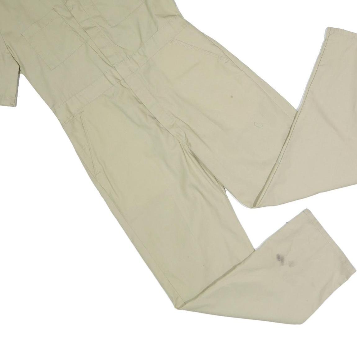 DICKIES Mens Beige Workwear Dungarees Regular Fit Polyester Blend S W35 L30