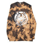 PACIFIC Wilderdog Mens T-Shirt Brown Long Sleeve S