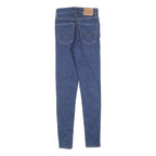 LEVI'S Womens Slim Blue Denim Slim Fit Zip Jeans W25 L30 Stylish Comfortable