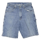 WRANGLER Womens Blue Denim Casual Shorts M W32 Utility Style Pockets