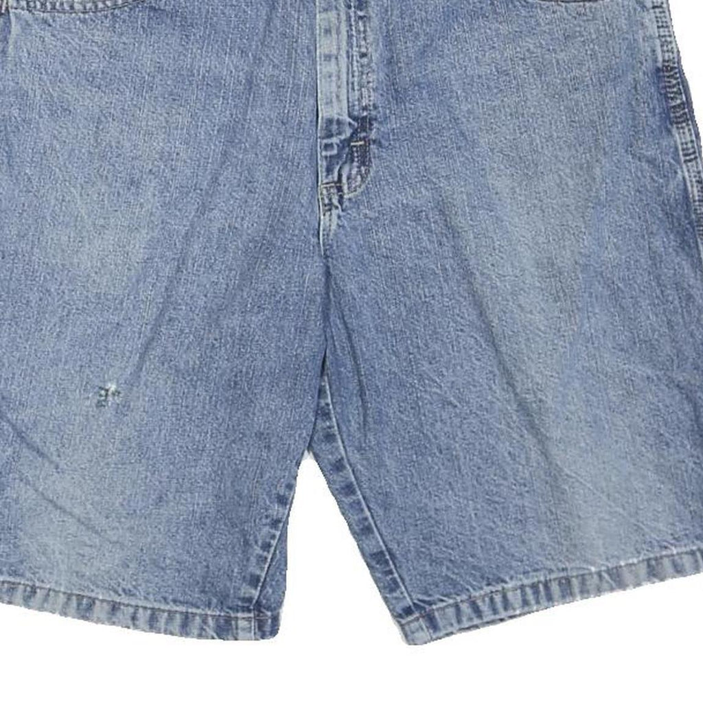 WRANGLER Womens Blue Denim Casual Shorts M W32 Utility Style Pockets
