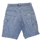 WRANGLER Womens Blue Denim Casual Shorts M W32 Utility Style Pockets