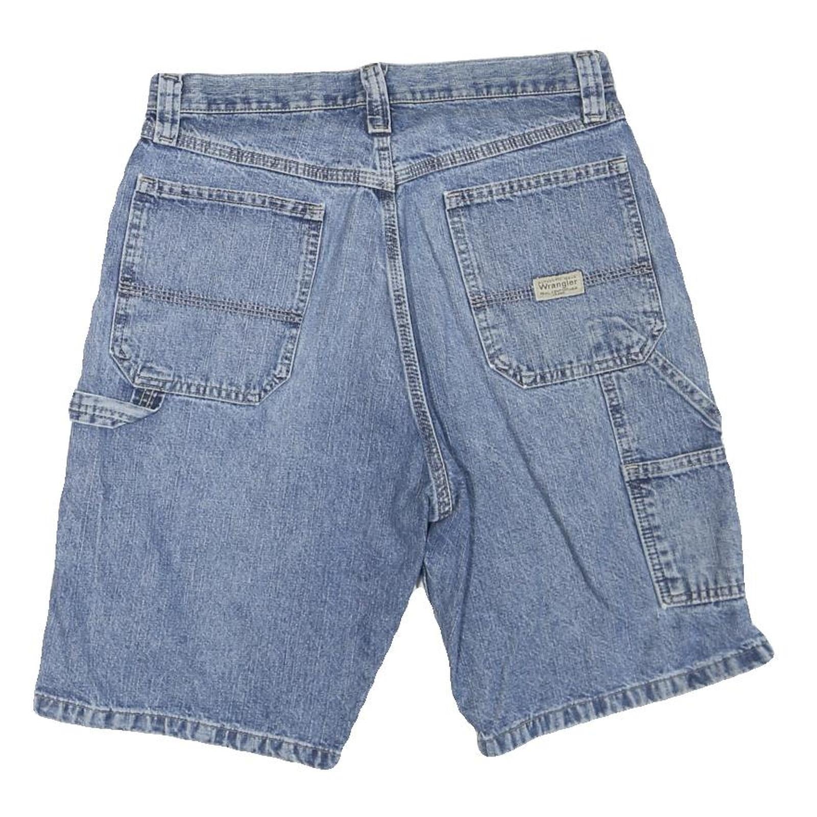 WRANGLER Womens Blue Denim Casual Shorts M W32 Utility Style Pockets