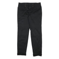 GUCCI Womens Cotton Blend Black Slim Skinny Trousers W30 L28 Stylish Zip Closure
