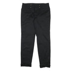 GUCCI Womens Cotton Blend Black Slim Skinny Trousers W30 L28 Stylish Zip Closure