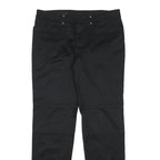 GUCCI Womens Cotton Blend Black Slim Skinny Trousers W30 L28 Stylish Zip Closure