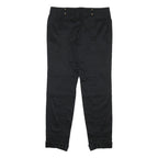 GUCCI Womens Cotton Blend Black Slim Skinny Trousers W30 L28 Stylish Zip Closure