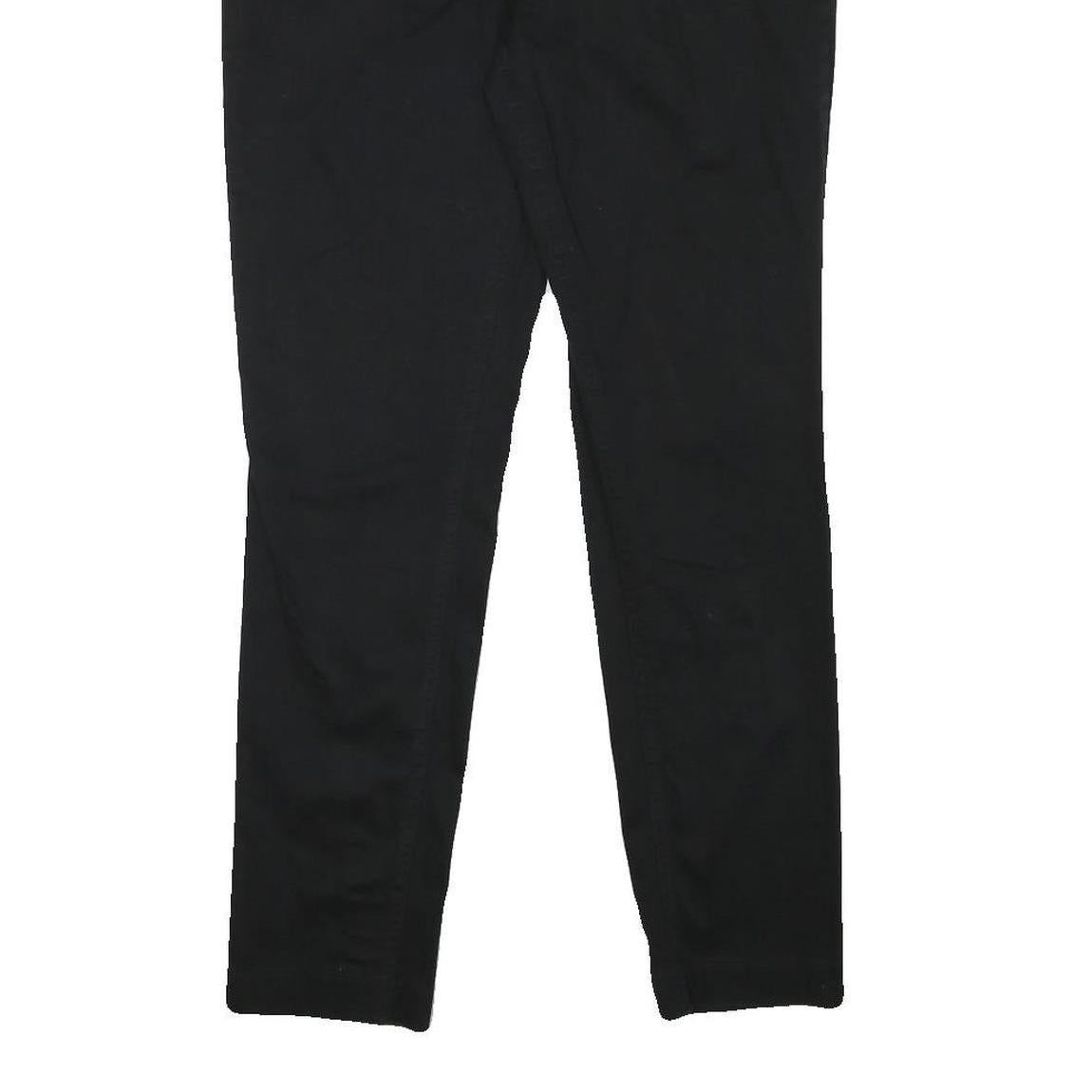 DICKIES Womens Cotton Blend Black Slim Tapered Trousers W33 L29