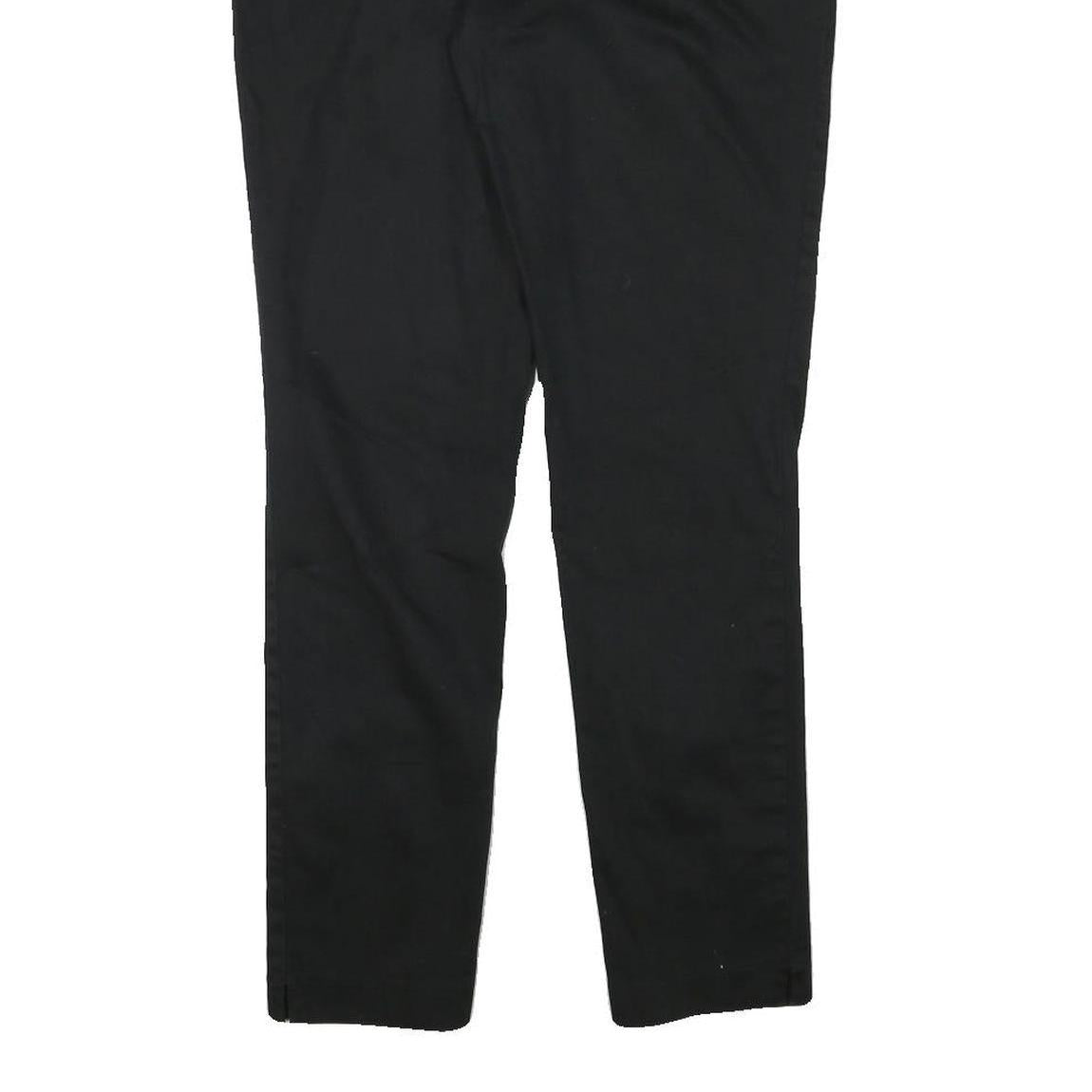 DICKIES Womens Cotton Blend Black Slim Tapered Trousers W33 L29