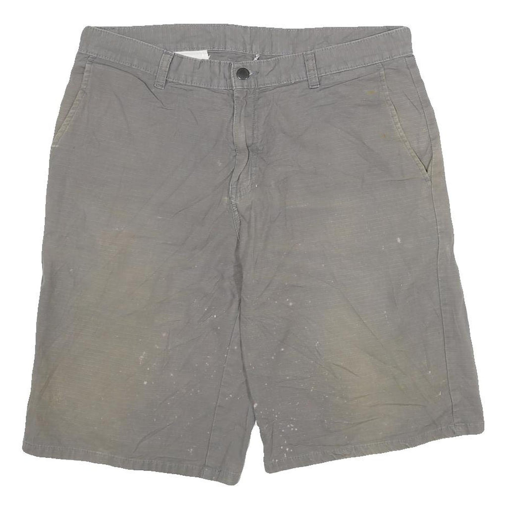DICKIES Mens Grey Casual Cotton Blend Shorts XL W34 Workwear Plain