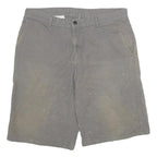 DICKIES Mens Grey Casual Cotton Blend Shorts XL W34 Workwear Plain