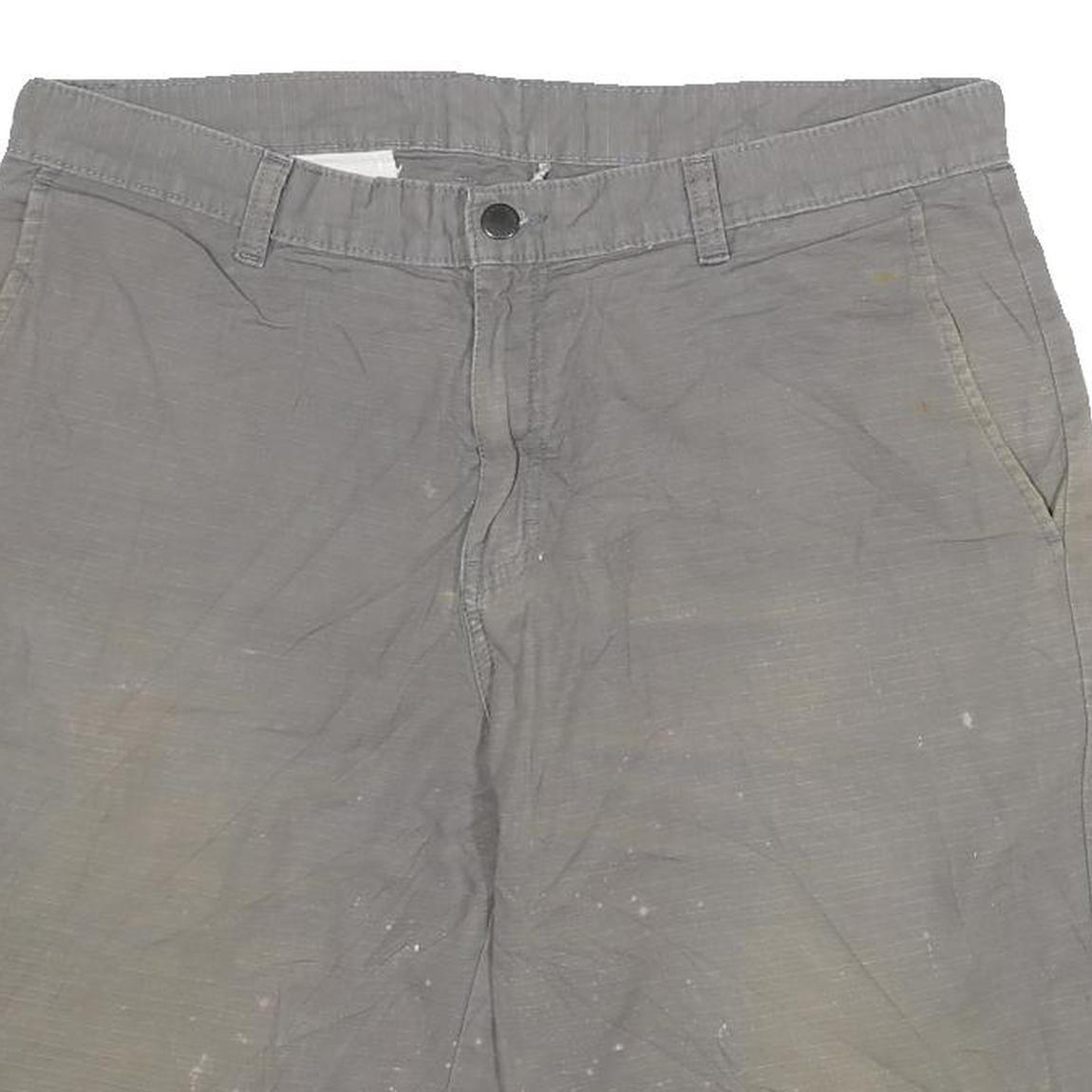 DICKIES Mens Grey Casual Cotton Blend Shorts XL W34 Workwear Plain