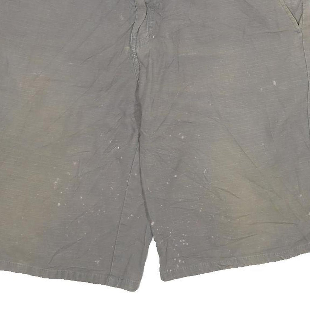 DICKIES Mens Grey Casual Cotton Blend Shorts XL W34 Workwear Plain