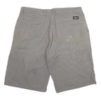 DICKIES Mens Grey Casual Cotton Blend Shorts XL W34 Workwear Plain