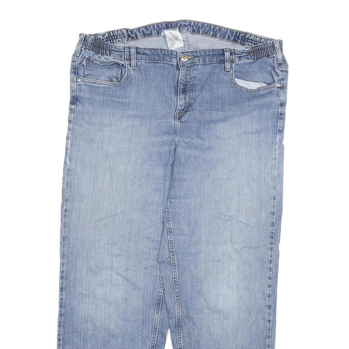 CARHARTT Womens Relaxed Light Blue Denim Jeans W40 L31 Relaxed Fit Zip Closure