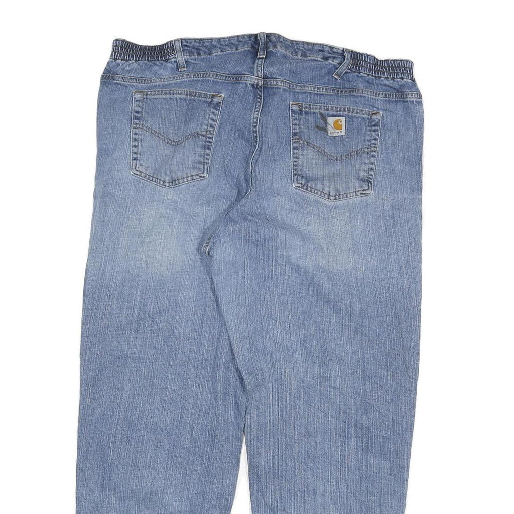CARHARTT Womens Relaxed Light Blue Denim Jeans W40 L31 Relaxed Fit Zip Closure
