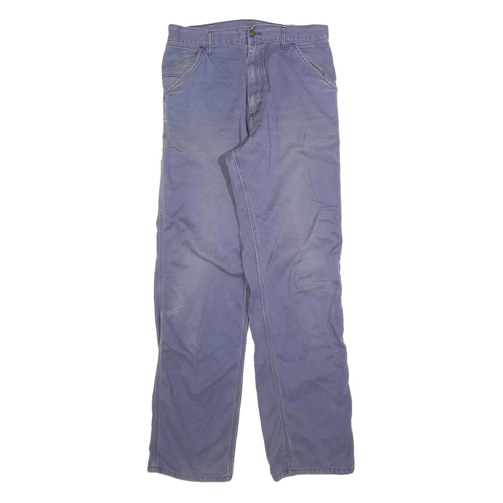 CARHARTT Mens Jeans Blue Regular Straight Denim Medium W30 L34 Workwear Utility