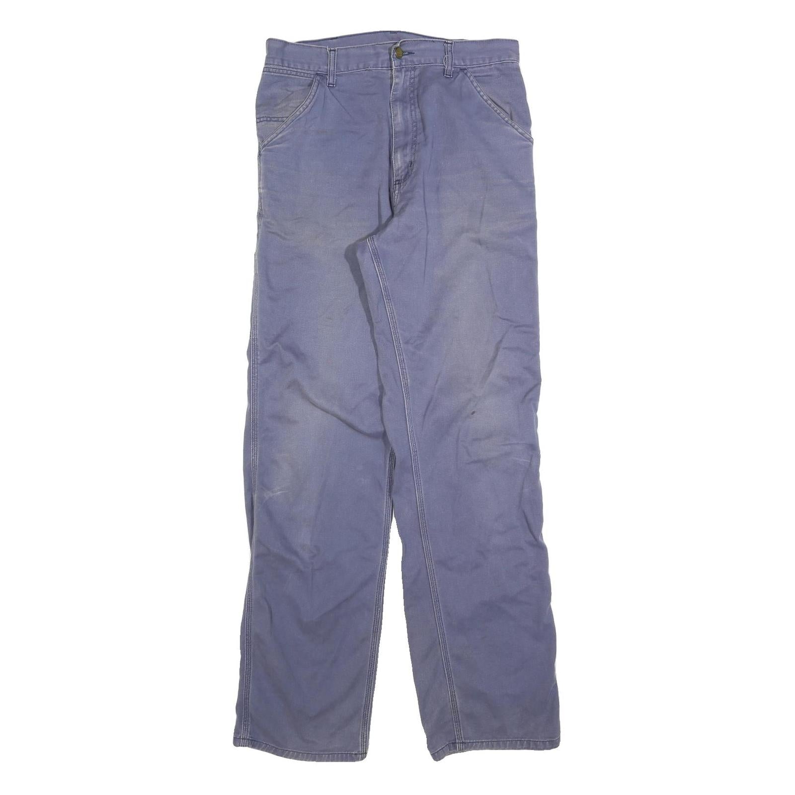 CARHARTT Mens Jeans Blue Regular Straight Denim Medium W30 L34 Workwear Utility