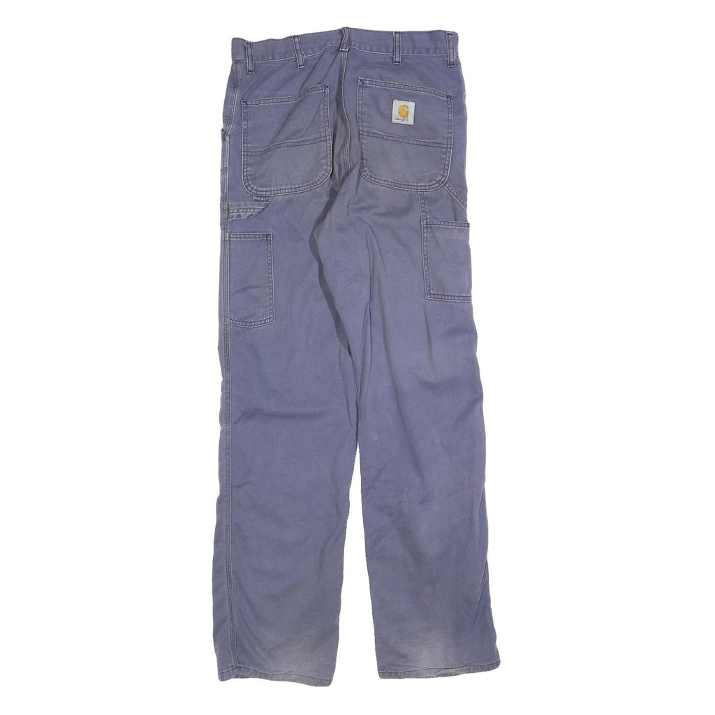 CARHARTT Mens Jeans Blue Regular Straight Denim Medium W30 L34 Workwear Utility