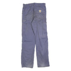 CARHARTT Mens Jeans Blue Regular Straight Denim Medium W30 L34 Workwear Utility